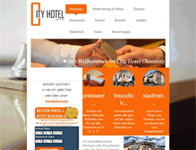 Tablet Screenshot of cityhotel-chemnitz.de